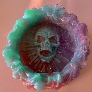 Skeleton resin art - ash tray/ coin holder/ jewelry holder/ etc